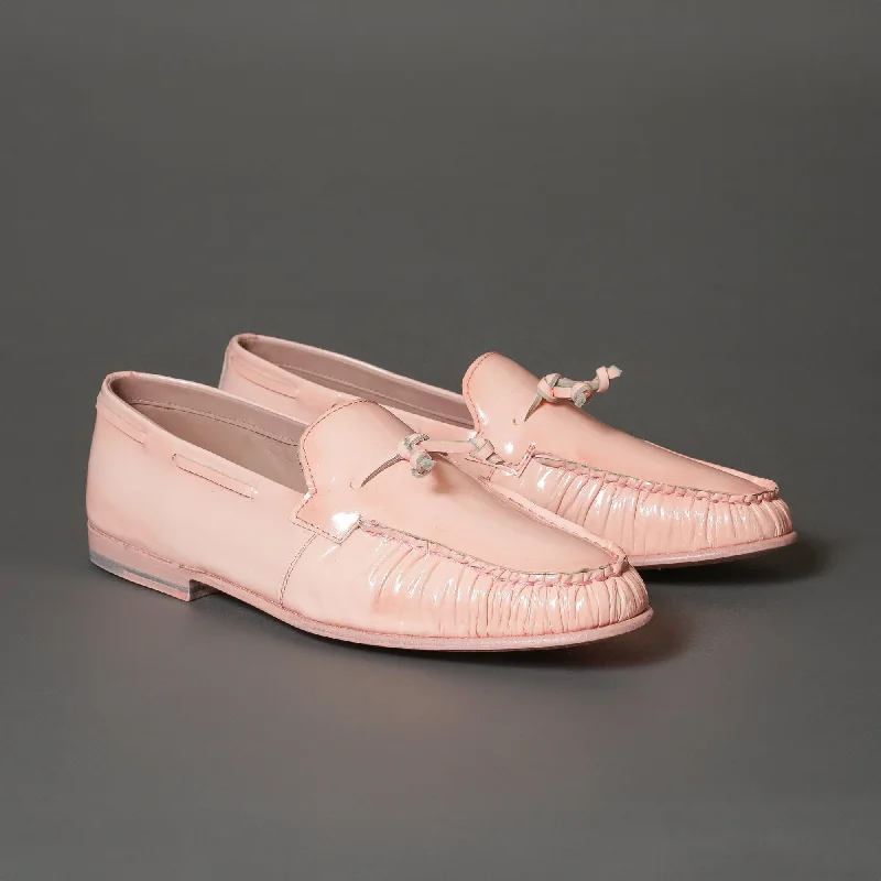Women's Glitter - Embellished Loafers in Silver for a Sparkly Party Look 63604 Pink