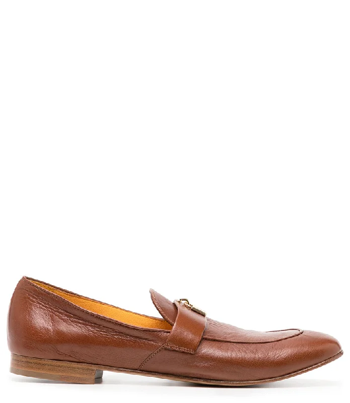 Women's Cashmere - Lined Loafers in Burgundy for Warmth in Winter Tan Leather Lock Flat Loafer Women's Cashmere - Lined Loafers in Burgundy for Warmth in Winter Tan Leather Lock Flat Loafer