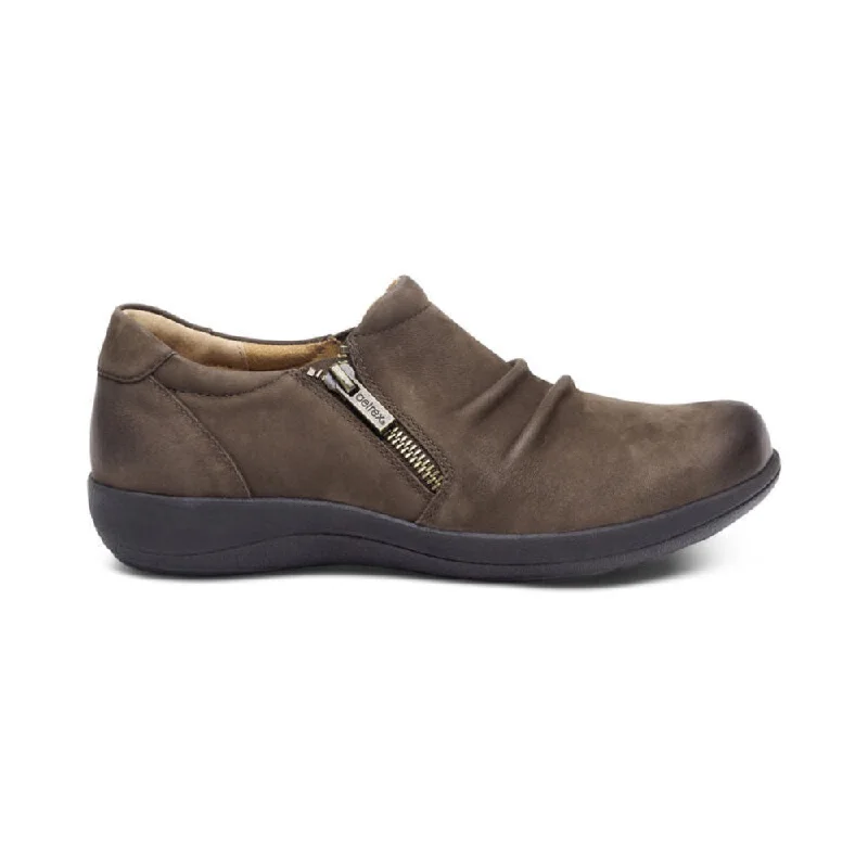Women's casual shoes in red for a pop of color Aetrex Women's Katie Monk Dark Earth