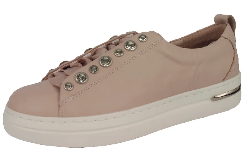 Women's Embroidered Floral Pattern Loafers in Beige for a Spring - Inspired Outfit WILKES - DUSTY PINK Women's Embroidered Floral Pattern Loafers in Beige for a Spring - Inspired Outfit WILKES - DUSTY PINK