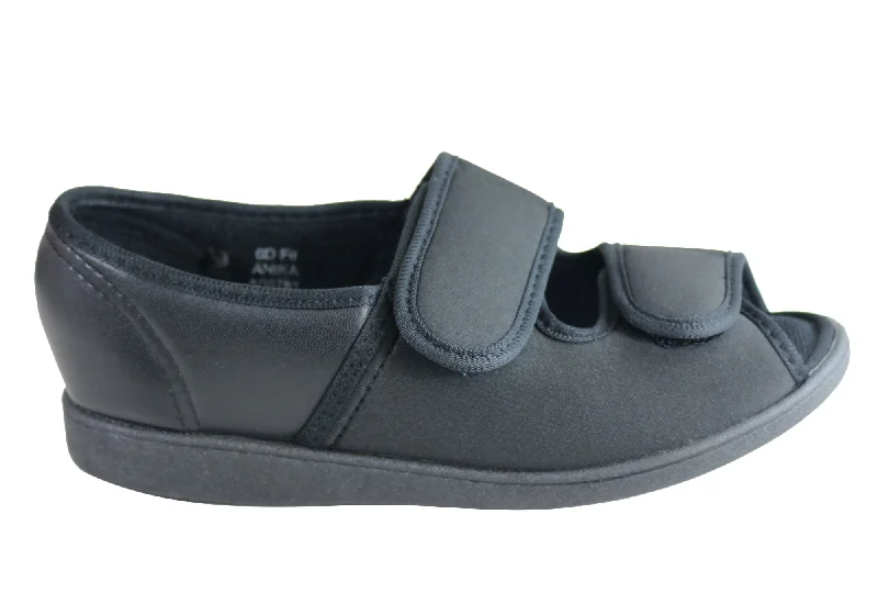 Women's Ballet Flat - Style Slippers with a Rhinestone Embellishment in Silver for a Glamorous Touch Women's Ballet Flat - Style Slippers with a Rhinestone Embellishment in Silver for a Glamorous Touch Homyped Anika Womens Comfort Wide Fit Adjustable Open Toe Slippers Women's Ballet Flat - Style Slippers with a Rhinestone Embellishment in Silver for a Glamorous Touch Women's Ballet Flat - Style Slippers with a Rhinestone Embellishment in Silver for a Glamorous Touch Homyped Anika Womens Comfort Wide Fit Adjustable Open Toe Slippers