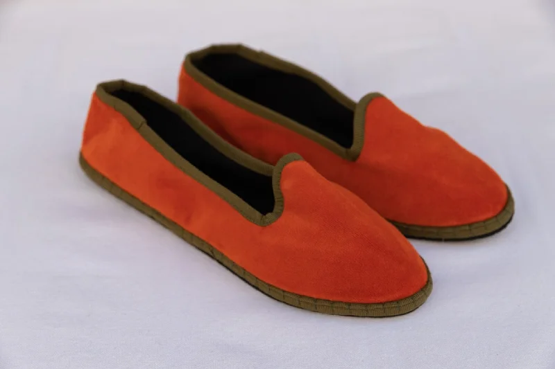 Women's Cashmere - Lined Loafers in Burgundy for Warmth in Winter Brick and Olive Venetian Slippers - Teod'amar Women's Cashmere - Lined Loafers in Burgundy for Warmth in Winter Brick and Olive Venetian Slippers - Teod'amar