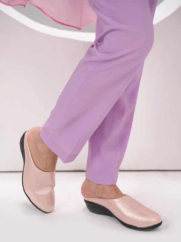 Women's casual suede shoes for a soft texture Women Pink Shimmery Platform Wedge Heel Back Open Slip On Shoes for Party|Formal Dress Ballerina|Lightweight All Day Formal Shoes Women's casual suede shoes for a soft texture Women Pink Shimmery Platform Wedge Heel Back Open Slip On Shoes for Party|Formal Dress Ballerina|Lightweight All Day Formal Shoes