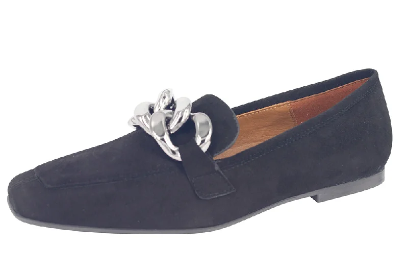 Women's Memory Foam Insole Loafers in Pink for Added Comfort 1050 - SUEDE NERO