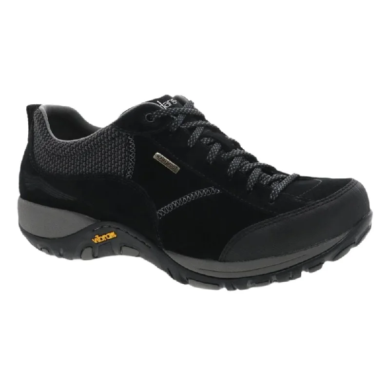 Women's casual shoes with shock - absorbing soles for a smooth stride Dansko Women's Paisley Tie Waterproof Black Suede Women's casual shoes with shock - absorbing soles for a smooth stride Dansko Women's Paisley Tie Waterproof Black Suede