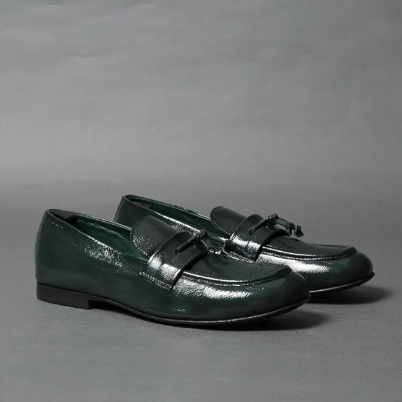 Women's Glitter - Embellished Loafers in Silver for a Sparkly Party Look 64602 Patient Green Women's Glitter - Embellished Loafers in Silver for a Sparkly Party Look 64602 Patient Green