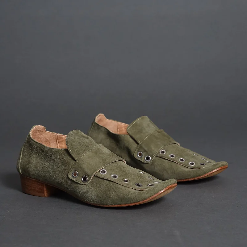 Women's Memory Foam Insole Loafers in Pink for Added Comfort 813101 Green