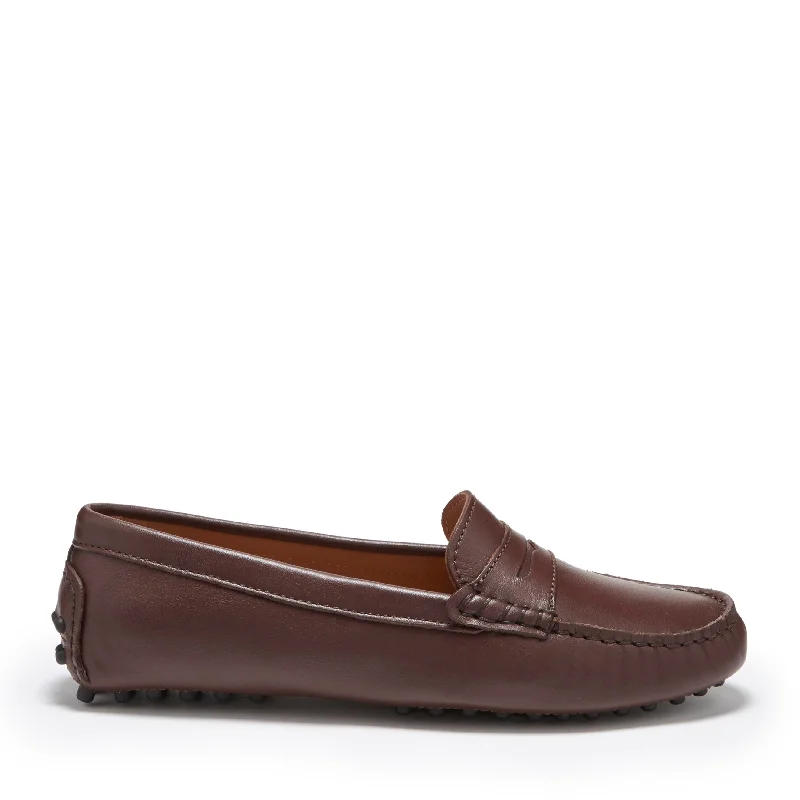 Women's Premium Leather Tassel Loafers in Dark Brown for a Classic Office Look Women's Penny Driving Loafers, brown leather Women's Premium Leather Tassel Loafers in Dark Brown for a Classic Office Look Women's Penny Driving Loafers, brown leather