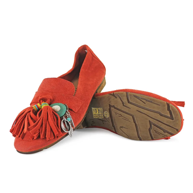 Women's Memory Foam Insole Loafers in Pink for Added Comfort T3506 - Coral Crosta