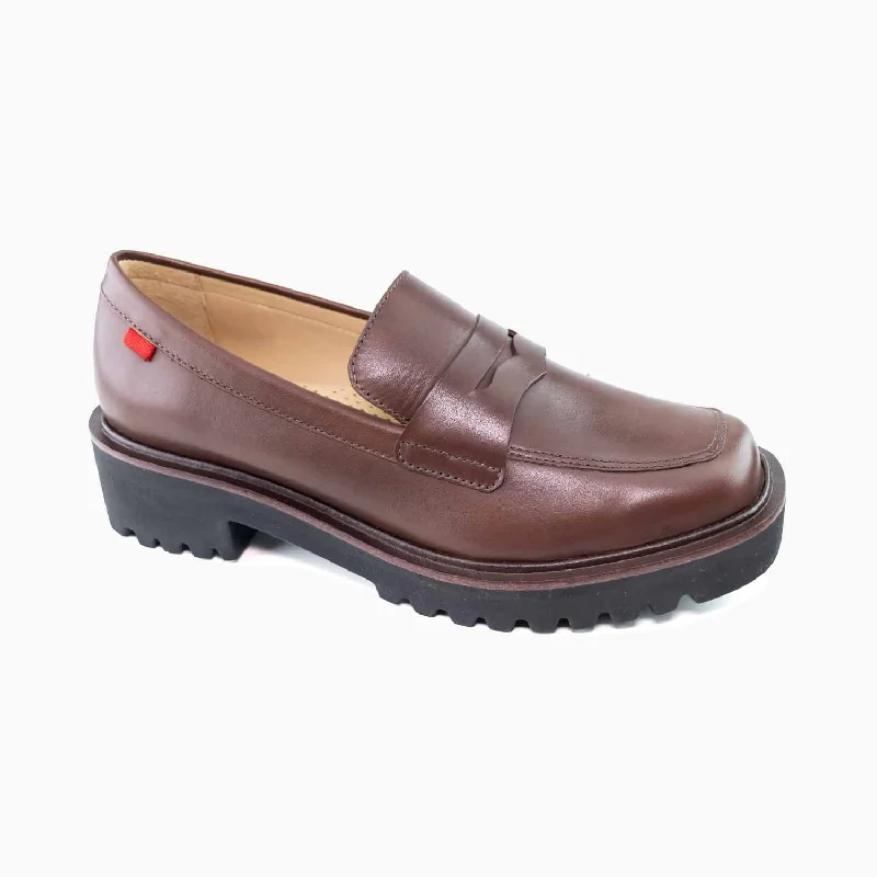 Women's Premium Leather Tassel Loafers in Dark Brown for a Classic Office Look Brielle Ave, Women Women's Premium Leather Tassel Loafers in Dark Brown for a Classic Office Look Brielle Ave, Women