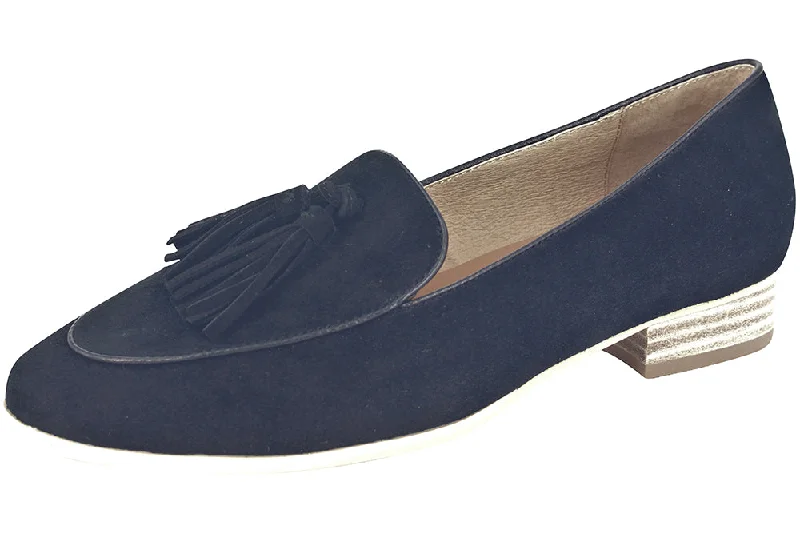 Women's Glitter - Embellished Loafers in Silver for a Sparkly Party Look 706 - SUEDE BLACK