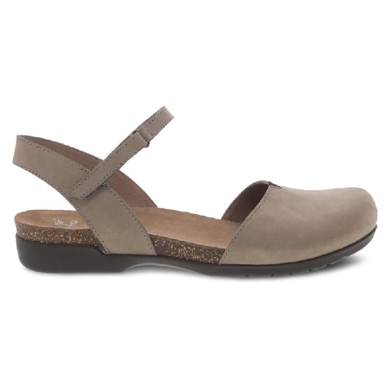 Women's casual shoes with memory foam insoles for extra comfort Dansko Women's Rowan Taupe Milled Nubuck Women's casual shoes with memory foam insoles for extra comfort Dansko Women's Rowan Taupe Milled Nubuck