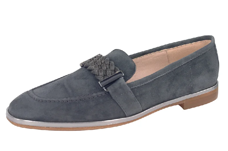 Women's Geometric - Patterned Loafers in Multicolor for a Fashion - Forward Look 0992 - SUEDE GRIS Women's Geometric - Patterned Loafers in Multicolor for a Fashion - Forward Look 0992 - SUEDE GRIS