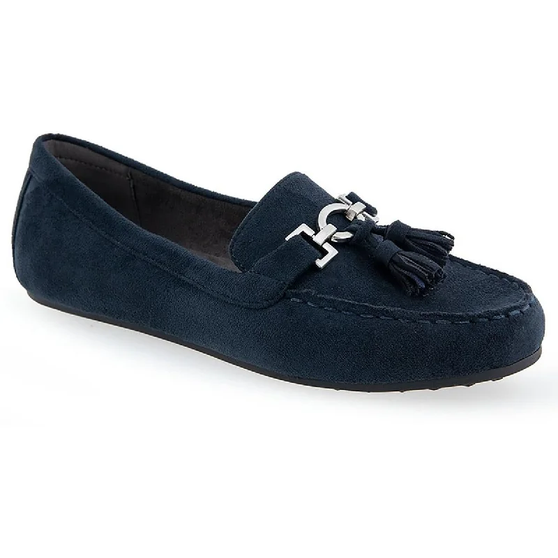 Navy Faux Suede