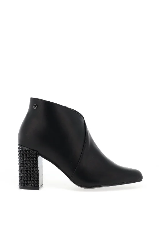women's boots for evening wear women's boots for evening wearZanni & Co Stud Block Heel Boots, Black