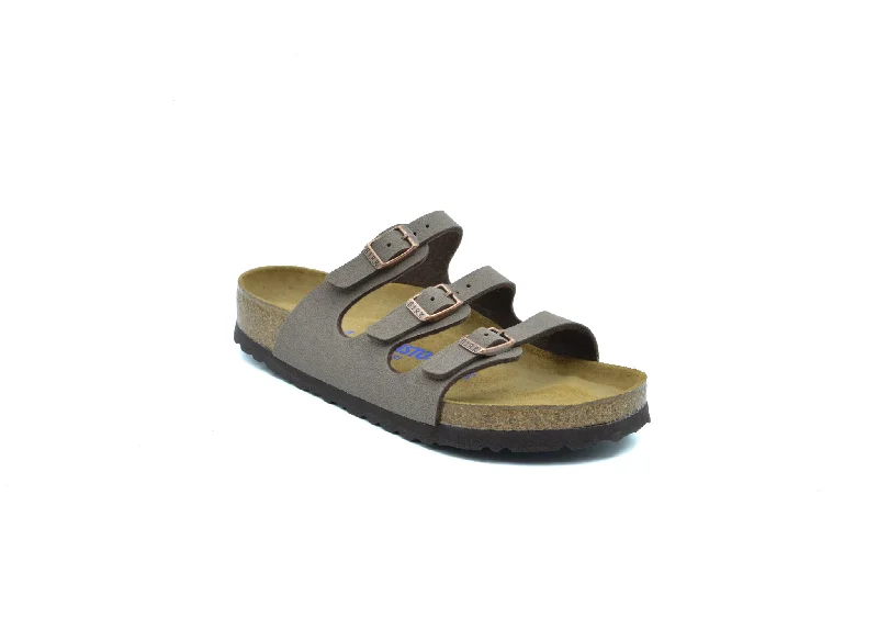 Adjustable Strap Women's Sandals with a Padded Heel in Pink for a Custom FitBIRKENSTOCK Florida Soft Footbed Birkibuc Adjustable Strap Women's Sandals with a Padded Heel in Pink for a Custom FitBIRKENSTOCK Florida Soft Footbed Birkibuc