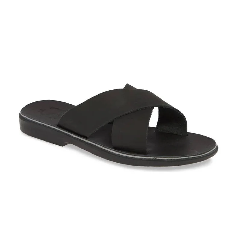Elastic - Strap Women's Sandals with a Padded Toe in Teal for Easy On - and - OffIsla - Suede Leather Slip On Sandal | Black Suede Elastic - Strap Women's Sandals with a Padded Toe in Teal for Easy On - and - OffIsla - Suede Leather Slip On Sandal | Black Suede