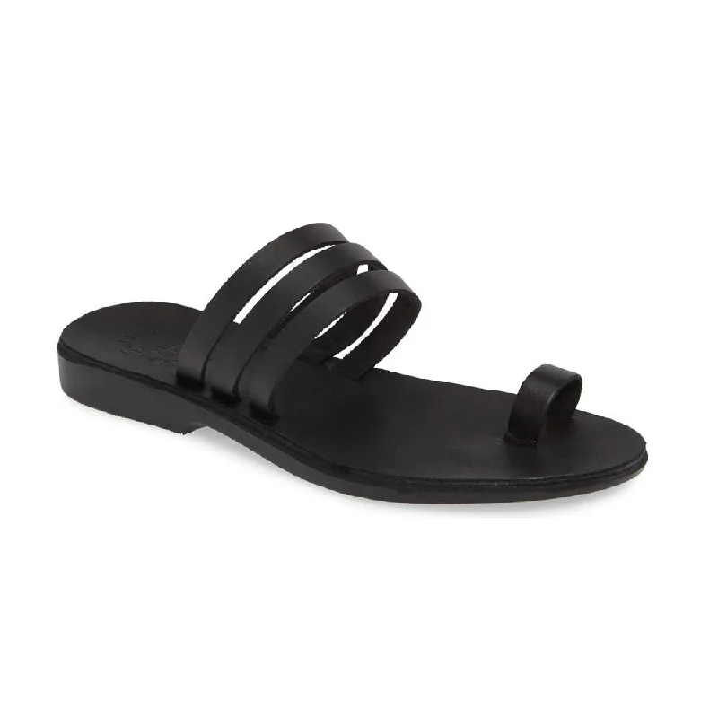 Women's Cork - Soled Espadrille Sandals with a Rope - Trimmed Upper in Navy for a Summer VibeAngela - Leather Slip On Sandal | Black Women's Cork - Soled Espadrille Sandals with a Rope - Trimmed Upper in Navy for a Summer VibeAngela - Leather Slip On Sandal | Black