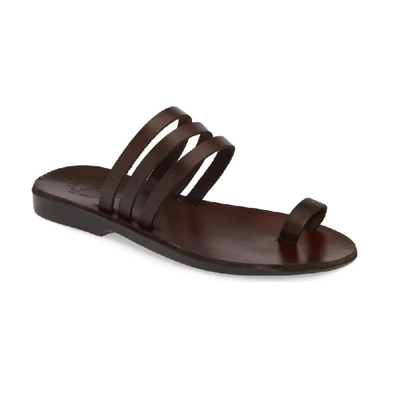 Women's Cork - Soled Espadrille Sandals with a Rope - Trimmed Upper in Navy for a Summer VibeAngela - Leather Slip On Sandal | Brown Women's Cork - Soled Espadrille Sandals with a Rope - Trimmed Upper in Navy for a Summer VibeAngela - Leather Slip On Sandal | Brown
