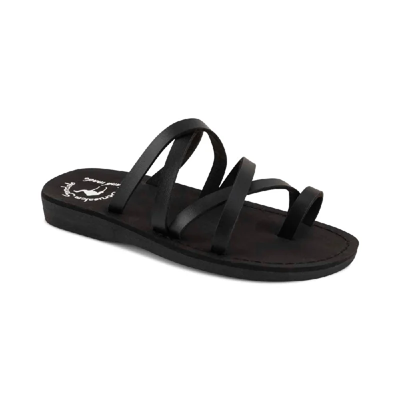Shock - Absorbing Women's Sandals with a Soft Insole in Black for Active LifestylesAriel Vegan - Leather Alternative Sandal | Black Shock - Absorbing Women's Sandals with a Soft Insole in Black for Active LifestylesAriel Vegan - Leather Alternative Sandal | Black