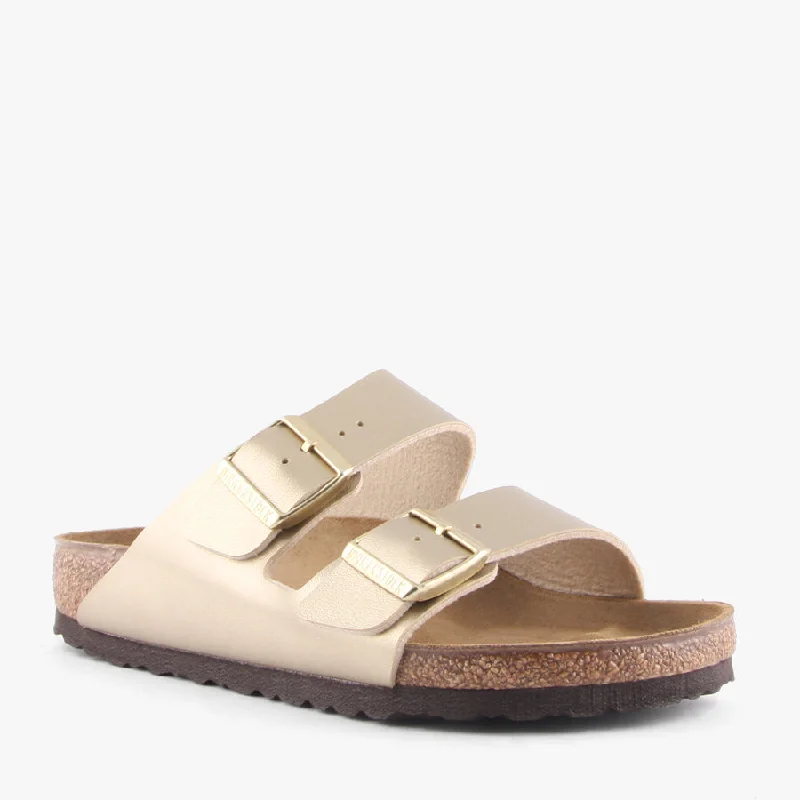 Adjustable Strap Women's Sandals with a Padded Heel in Pink for a Custom FitARIZONA GOLD BIRKO-FLOR Adjustable Strap Women's Sandals with a Padded Heel in Pink for a Custom FitARIZONA GOLD BIRKO-FLOR