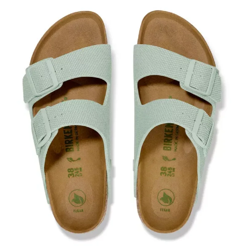 Lightweight Women's Mesh - Paneled Sandals in Yellow for BreathabilityArizona in Rough Surf Green from Birkenstock Lightweight Women's Mesh - Paneled Sandals in Yellow for BreathabilityArizona in Rough Surf Green from Birkenstock