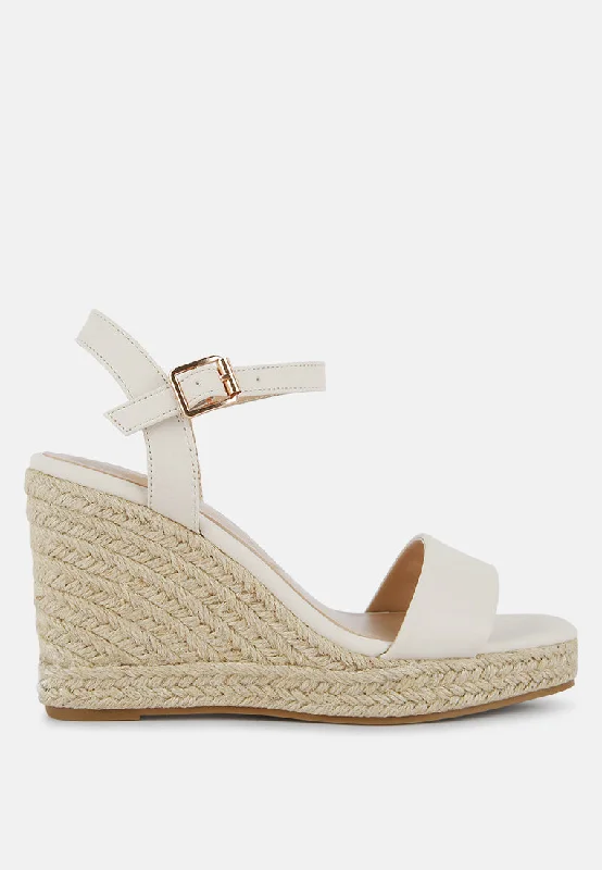 Women's Rhinestone - Embellished Open - Toe Sandals in Silver for a Glamorous Party LookAugie Woven Wedge Sandals Women's Rhinestone - Embellished Open - Toe Sandals in Silver for a Glamorous Party LookAugie Woven Wedge Sandals