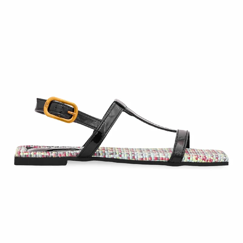 Flip - flop style men's sandals for beach wearBlack Formal Sandal FR5262