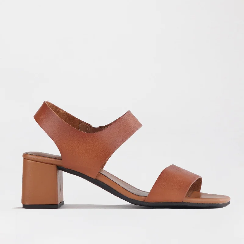 Elastic - Strap Women's Sandals with a Padded Toe in Teal for Easy On - and - OffBlock Heel Sandal in Tan - 12679 Elastic - Strap Women's Sandals with a Padded Toe in Teal for Easy On - and - OffBlock Heel Sandal in Tan - 12679