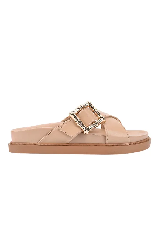 Elastic - Strap Women's Sandals with a Padded Toe in Teal for Easy On - and - OffBradford Footbed Slides Beige Elastic - Strap Women's Sandals with a Padded Toe in Teal for Easy On - and - OffBradford Footbed Slides Beige