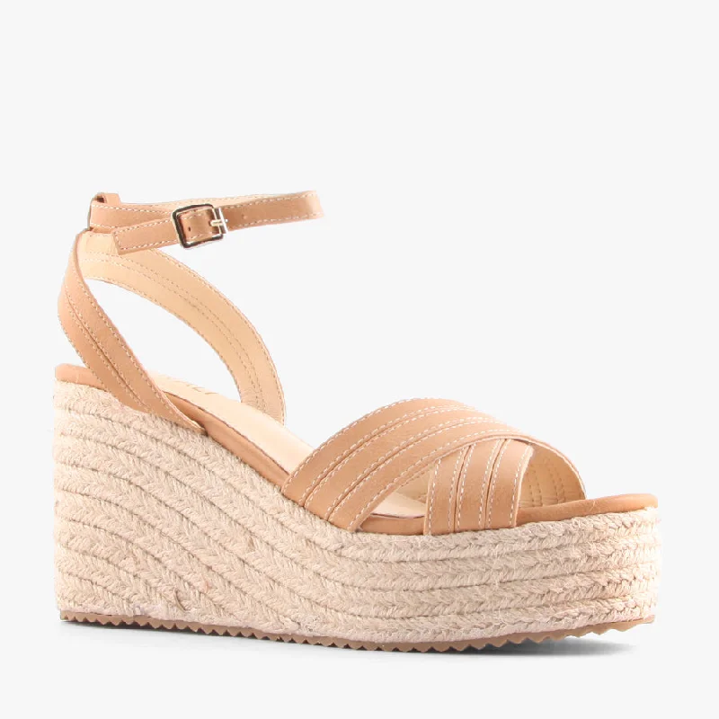 Women's Ankle - Strap Sandals with a Block Heel in Red for a Sophisticated StyleCALLIE CARAMEL Women's Ankle - Strap Sandals with a Block Heel in Red for a Sophisticated StyleCALLIE CARAMEL
