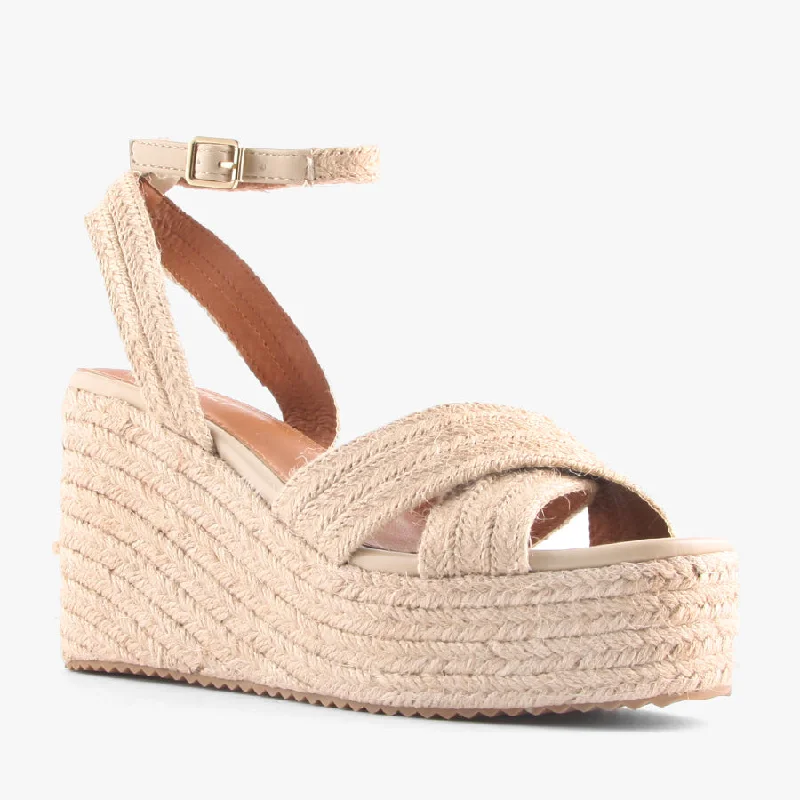 Lightweight Women's Mesh - Paneled Sandals in Yellow for BreathabilityCALLIE NATURAL JUTE Lightweight Women's Mesh - Paneled Sandals in Yellow for BreathabilityCALLIE NATURAL JUTE