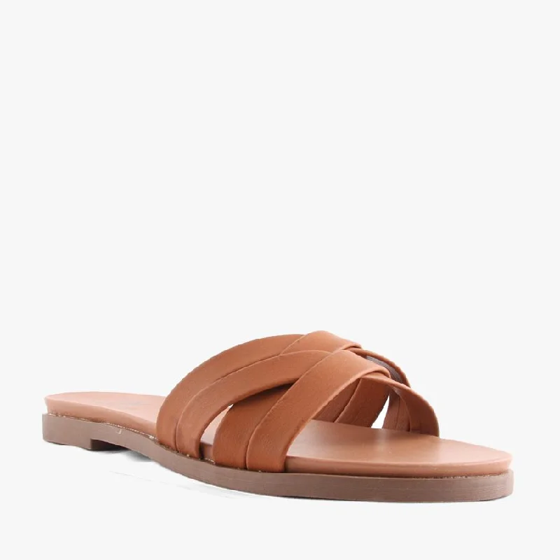 Sustainable Women's Recycled Material Sandals in Beige for Eco - Conscious ShoppersCHELLE TAN Sustainable Women's Recycled Material Sandals in Beige for Eco - Conscious ShoppersCHELLE TAN
