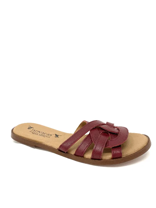 Elastic - Strap Women's Sandals with a Padded Toe in Teal for Easy On - and - OffClarissa Slide in Bordeaux from Novacas Elastic - Strap Women's Sandals with a Padded Toe in Teal for Easy On - and - OffClarissa Slide in Bordeaux from Novacas