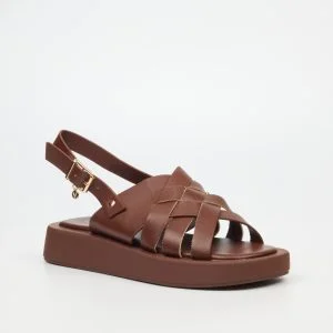 Women's Strappy Gladiator Sandals with Buckle Closures in Tan for a Boho LookCoconut 10 Women's Strappy Gladiator Sandals with Buckle Closures in Tan for a Boho LookCoconut 10