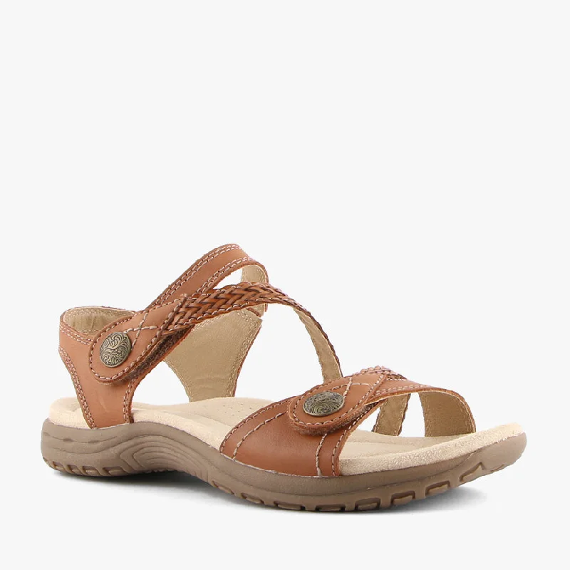 Women's Leather - Strapped Sandals with a Braided Detail in Brown for a Rustic AppealCROP ALPACA Women's Leather - Strapped Sandals with a Braided Detail in Brown for a Rustic AppealCROP ALPACA