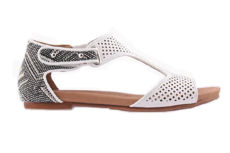Orthopedic Women's Sandals with Arch Support in Gray for Foot HealthCUFF WHITE