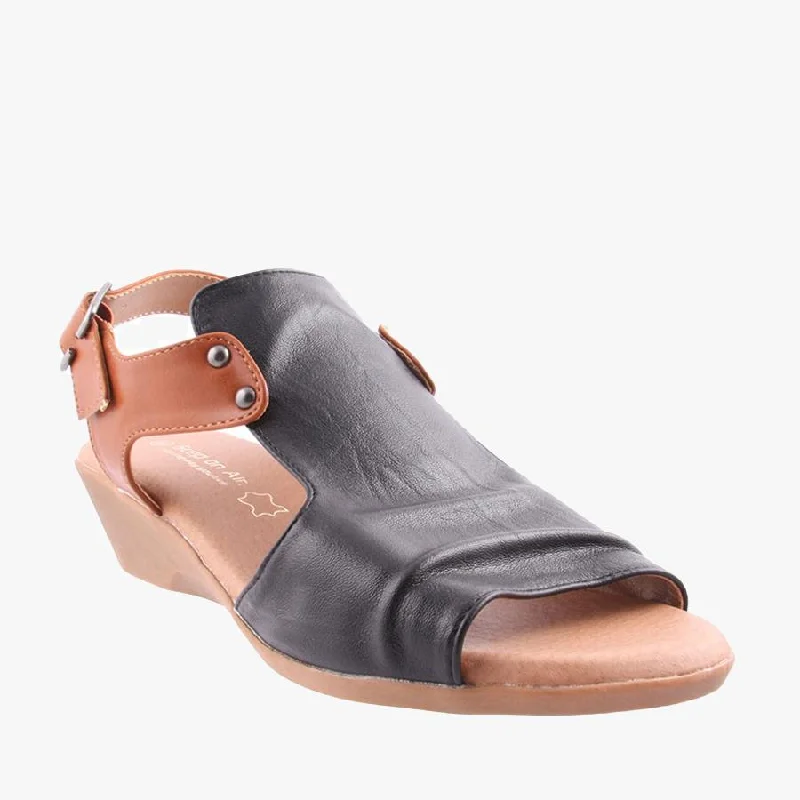 Anti - Slip Women's Sandals with a Grooved Sole in Green for Outdoor AdventuresDOLCOP BLACK/TAN Anti - Slip Women's Sandals with a Grooved Sole in Green for Outdoor AdventuresDOLCOP BLACK/TAN
