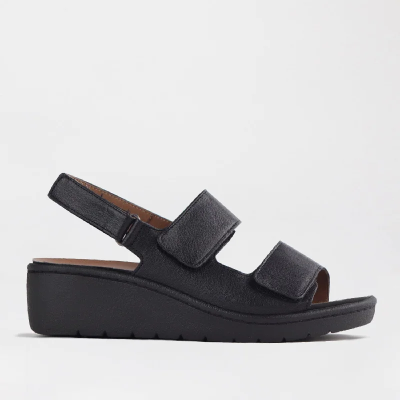 Lightweight Women's Mesh - Paneled Sandals in Yellow for BreathabilityDouble Band Wedge Slingback Sandal with Removable Footbed in Black - 12533 Lightweight Women's Mesh - Paneled Sandals in Yellow for BreathabilityDouble Band Wedge Slingback Sandal with Removable Footbed in Black - 12533