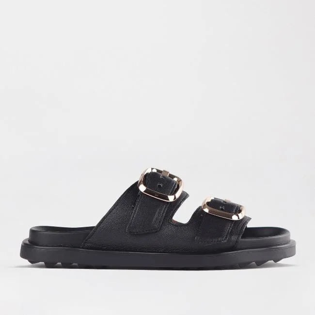 Orthopedic Women's Sandals with Arch Support in Gray for Foot HealthDouble Buckle Birk Mules in Black - 12681 Orthopedic Women's Sandals with Arch Support in Gray for Foot HealthDouble Buckle Birk Mules in Black - 12681