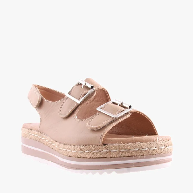 Women's Sandals with a Glitter - Coated Strap in Gold for a Sparkly Summer OutfitDREAM LATTE Women's Sandals with a Glitter - Coated Strap in Gold for a Sparkly Summer OutfitDREAM LATTE