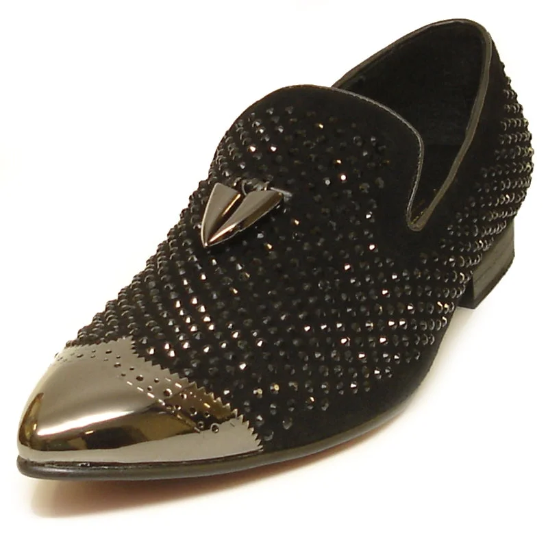 Men's loafers with a smooth leather finishFiesso FI-6968 Black Loafers
