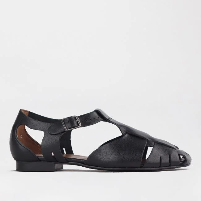 Women's Cork - Soled Espadrille Sandals with a Rope - Trimmed Upper in Navy for a Summer VibeFisherman Sandal in Black - 12674 Women's Cork - Soled Espadrille Sandals with a Rope - Trimmed Upper in Navy for a Summer VibeFisherman Sandal in Black - 12674