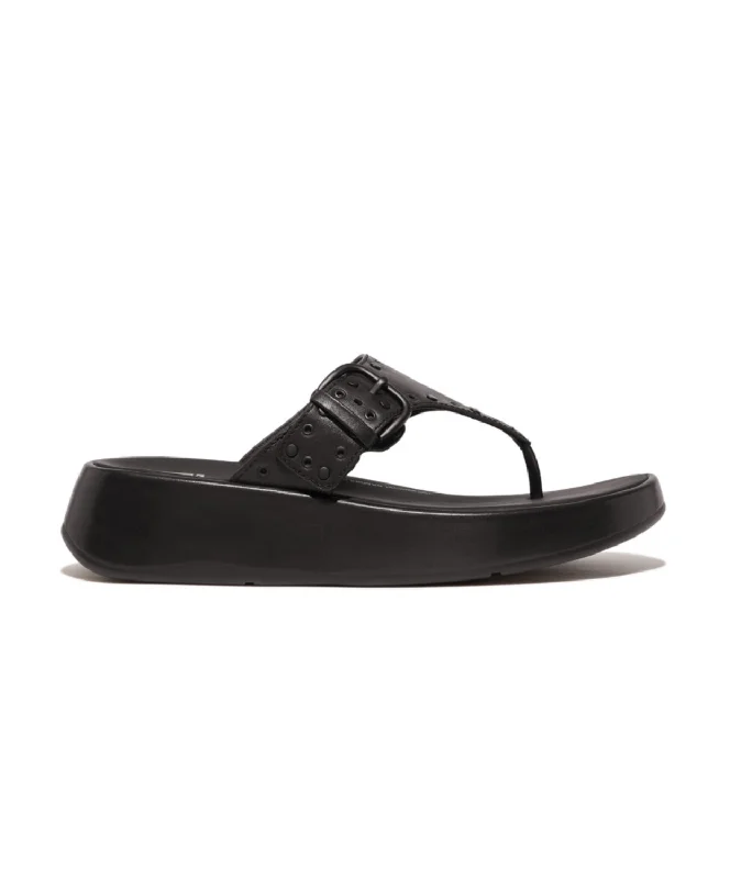 Sustainable Women's Recycled Material Sandals in Beige for Eco - Conscious ShoppersFitflop F-Mode Buckle Stud Leather Flatform Toe Post Black Sustainable Women's Recycled Material Sandals in Beige for Eco - Conscious ShoppersFitflop F-Mode Buckle Stud Leather Flatform Toe Post Black