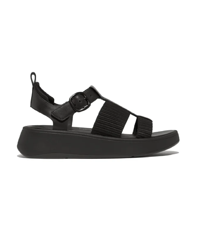 Plus Size Women's Wide - Width Platform Sandals in Black for Added Comfort and HeightFitflop F-Mode Leather/Webbing Flatform Fisherman Sandals Black Plus Size Women's Wide - Width Platform Sandals in Black for Added Comfort and HeightFitflop F-Mode Leather/Webbing Flatform Fisherman Sandals Black