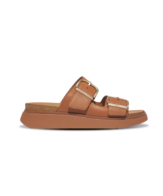 Elastic - Strap Women's Sandals with a Padded Toe in Teal for Easy On - and - OffFitflop Gen FF Buckle Two Bar Leather Slides Light Tan Elastic - Strap Women's Sandals with a Padded Toe in Teal for Easy On - and - OffFitflop Gen FF Buckle Two Bar Leather Slides Light Tan