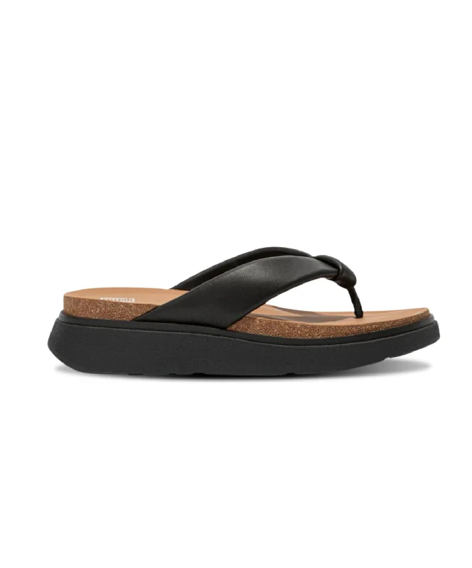 Child - Friendly Women's Sandals with a Secure Buckle in Purple for Moms on the GoFitflop Gen-FF Padded-Strap Leather Toe Post All Black Child - Friendly Women's Sandals with a Secure Buckle in Purple for Moms on the GoFitflop Gen-FF Padded-Strap Leather Toe Post All Black