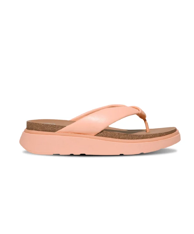 Women's Ankle - Strap Sandals with a Block Heel in Red for a Sophisticated StyleFitflop Gen-FF Padded-Strap Leather Toe Post Blushy