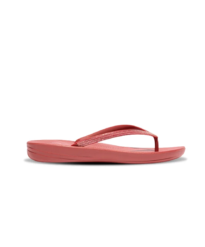 Waterproof Women's Rubber Beach Sandals with Arch Support in Blue for Water ActivitiesFitFlop iQushion Sparkle Thongs Red Waterproof Women's Rubber Beach Sandals with Arch Support in Blue for Water ActivitiesFitFlop iQushion Sparkle Thongs Red