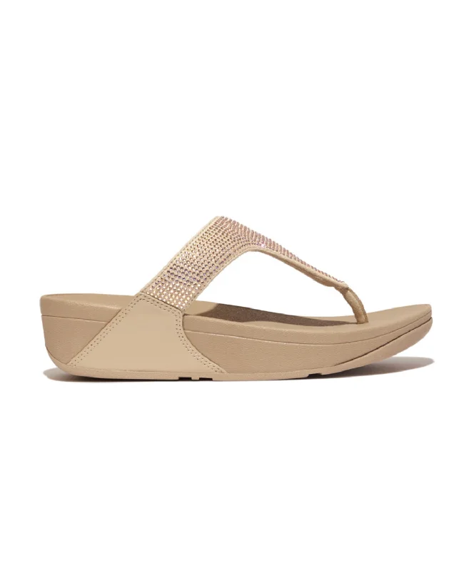 Women's Thong Sandals with a Beaded Design in Multicolor for a Beachy AestheticFitflop Lulu Crystal Embellished Toe Post Latte Beige Women's Thong Sandals with a Beaded Design in Multicolor for a Beachy AestheticFitflop Lulu Crystal Embellished Toe Post Latte Beige
